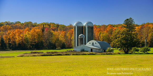 Rural Wisconsin, near Bruce , panorama