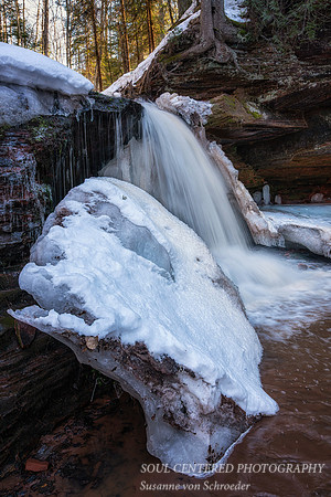 Lost Creek Falls, up close, March '26 2