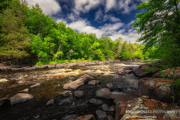 Flambeau river with rocks, July '26