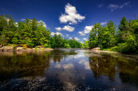 Flambeau river with clouds , July '26 2