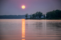 Sunset with reflection, Chippewa Flowage, July '26