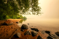 Smoke filled air, Lake Superior , Washburn 1, July '26