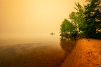 Smoke filled air, Lake Superior , Washburn 2, July '26