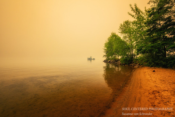 Smoke filled air, Lake Superior , Washburn 2, July '26