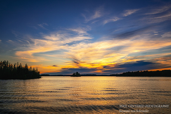 Sunset colors, Chippewa Flowage, June '26