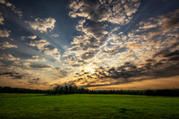 August sunrise with clouds, Blue Hills 2