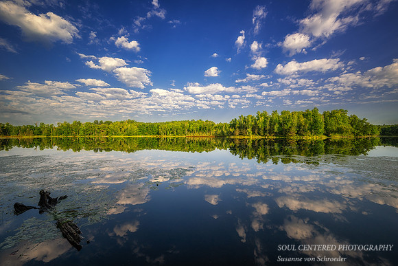 August morning with clouds, Audie Lake 3