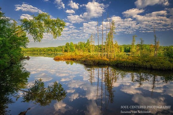 August morning with clouds, Audie Lake 1