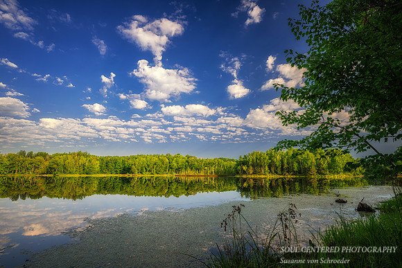 August morning with clouds, Audie Lake 2