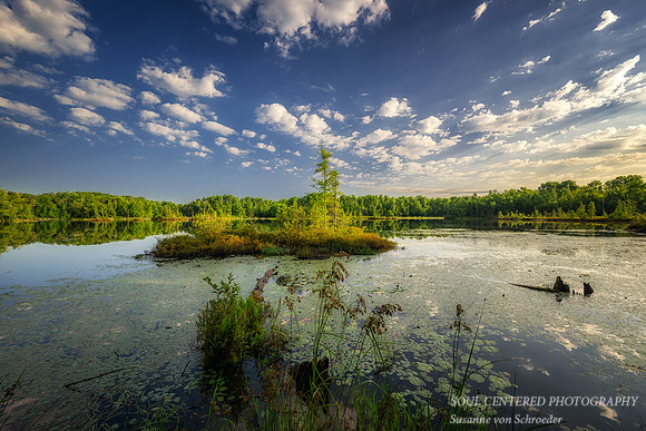 August morning with clouds, Audie Lake 5