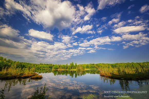 August morning with clouds, Audie Lake 6