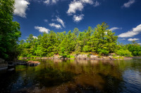 Flambeau river with clouds , July '26 1