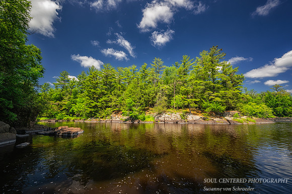 Flambeau river with clouds , July '26 1