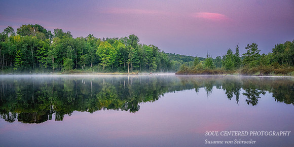 Blue Hour, Audie Lake, Aug. '26 2, panorama