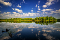 August morning with clouds, Audie Lake 3