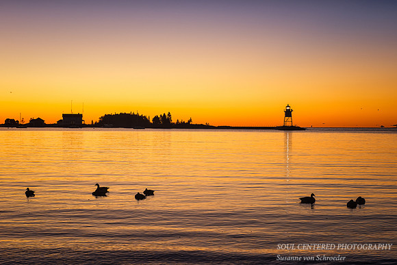 Dawn at Grand Marais harbor