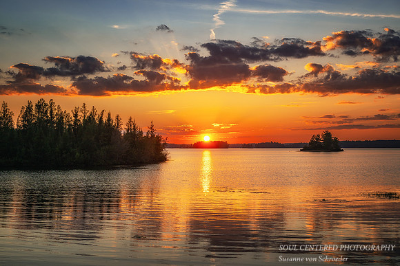 Sunset at the Chippewa Flowage, Aug. '26