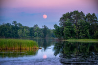 August full moon rising, Chippewa Flowage, '25 3
