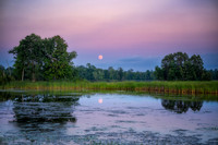 August full moon rising, Chippewa Flowage, '25 1