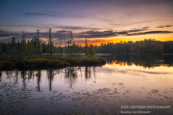 Colors of Dusk with clouds and reflections, Sept. '25 2