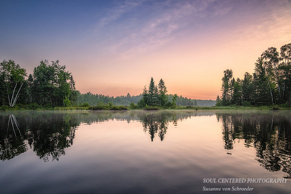 Soft colors of dawn, Audie Lake, August '25