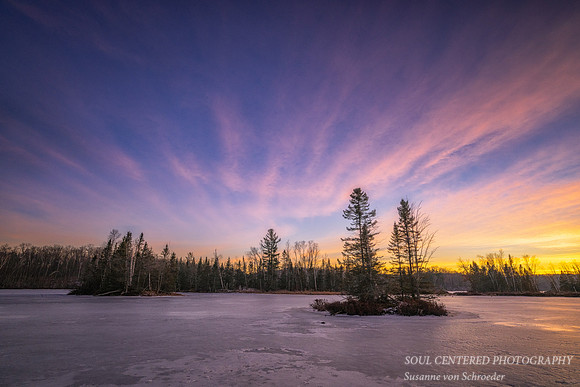 Colorful sky at sunset, Jan. '24 1