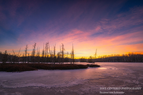 Colorful sky at sunset, Jan. '24 2