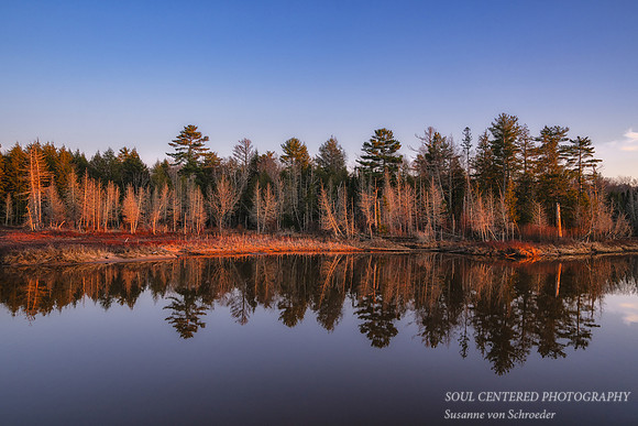 Sunset Reflections at Sand Bay, WI
