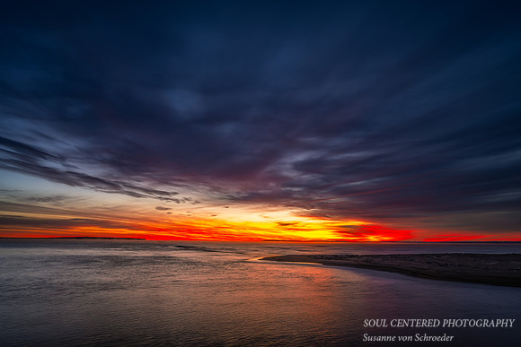 Vibrant colors of dawn, Friendly Valley beach, Nov. '23 1
