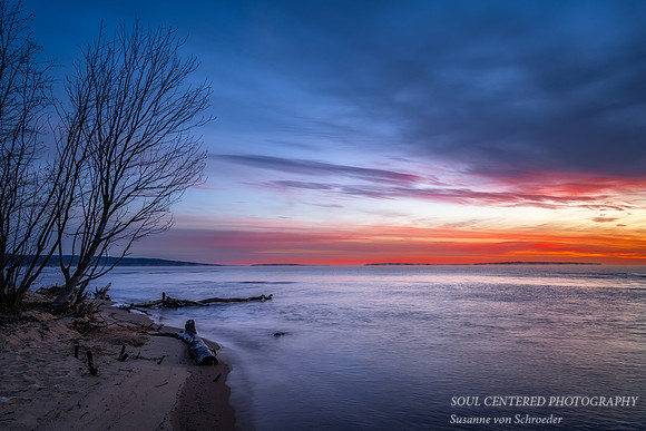 Vibrant colors of dawn, Friendly Valley beach, Nov. '23 4