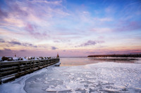 Lake Superior sunset colors, Sand Bay, Dec. '25 2