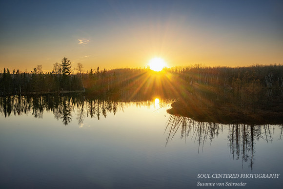 April sunset, Audie Lake '26