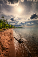 Lake Superior beach at Sand Bay 2, Sept. '26