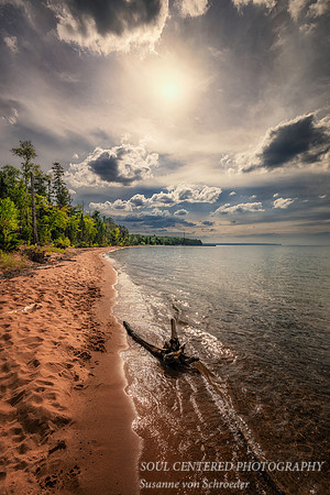 Lake Superior beach at Sand Bay 2, Sept. '26