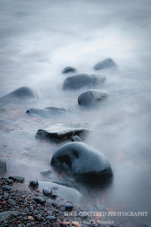 Rocks in water