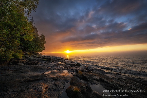 Sunrise after the rain, at Cascade River State park, Sept. '26 1