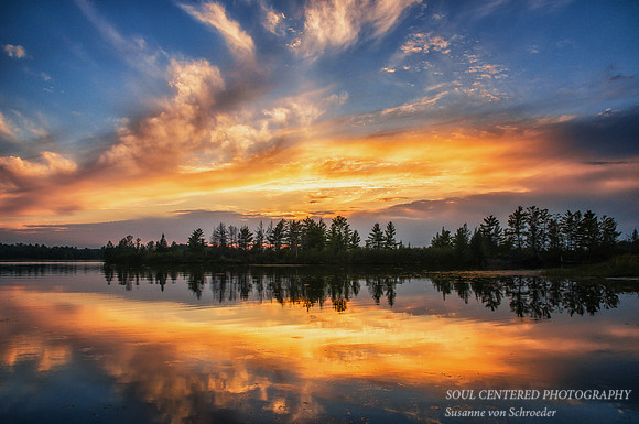 Sunset at Chippewa Flowage, Sept 1