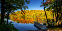 Fall colors at Perch Lake, Sept. '26, panorama