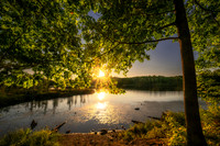 Sunset at Audie Lake, mid Sept. '26 1