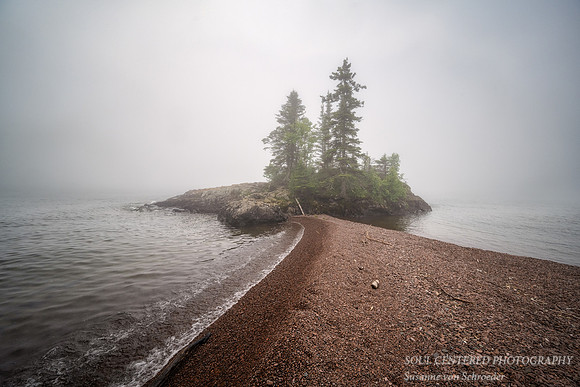 Foggy June day at the Tombolo, 2023 1
