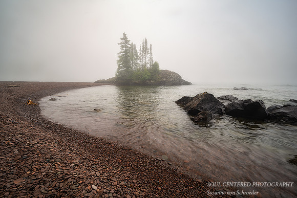 Foggy June day at the Tombolo, 2023 2
