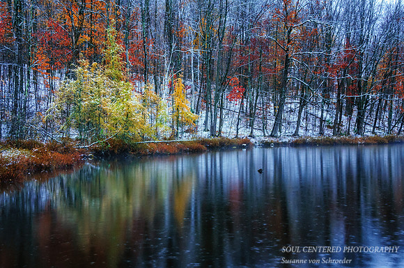 Perch Lake, first snow