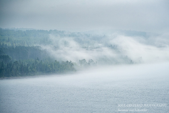 Foggy shoreline, near Grand Marais, June '23