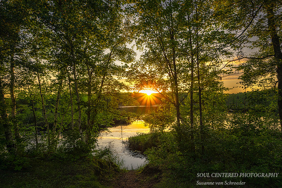 Sunset at Audie Lake, June '25