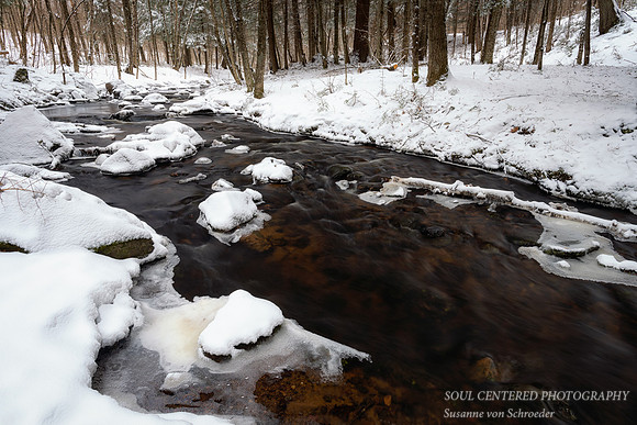 March snow at a creek 1