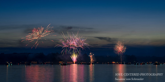 Fireworks, July 4, 2020, pano