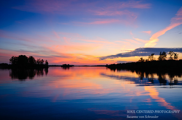 Sunset Chippewa Flowage, after glow 1