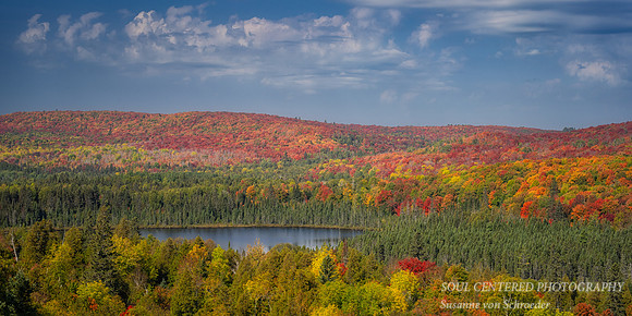 Oberg Lake with clouds, Sept. '23 2, panorama