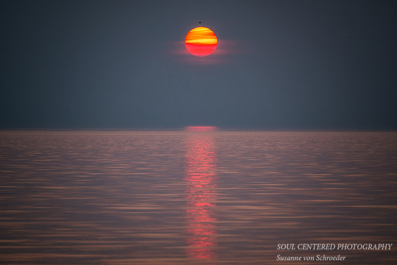 Red sunset in Herbster, June '25 1
