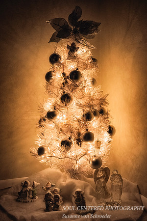 White Christmas tree